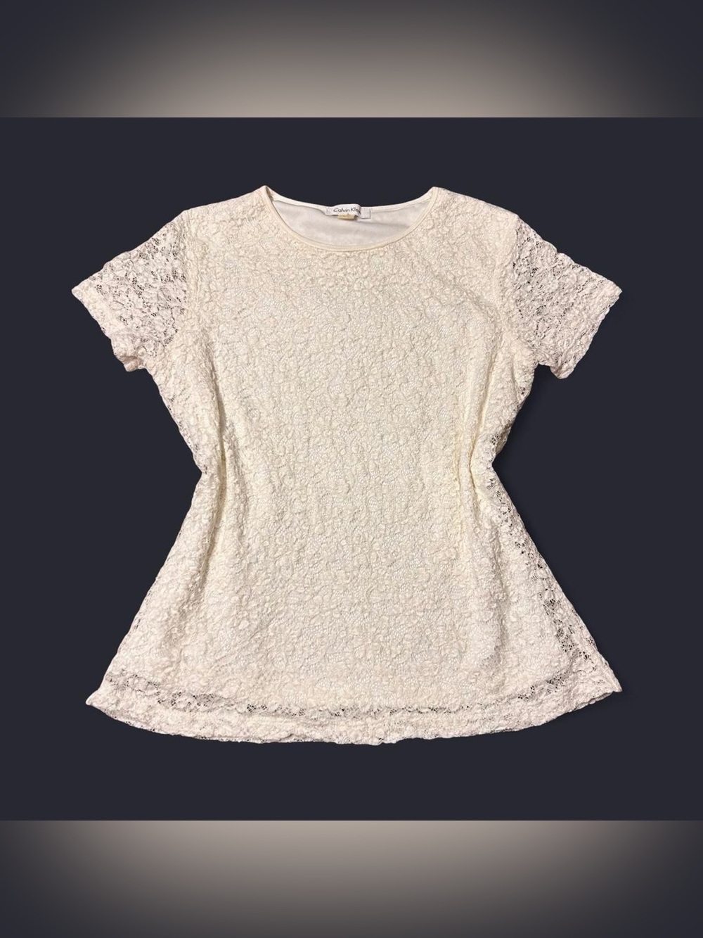 Coquette Fairy White Lace Top by Calvin Klein!